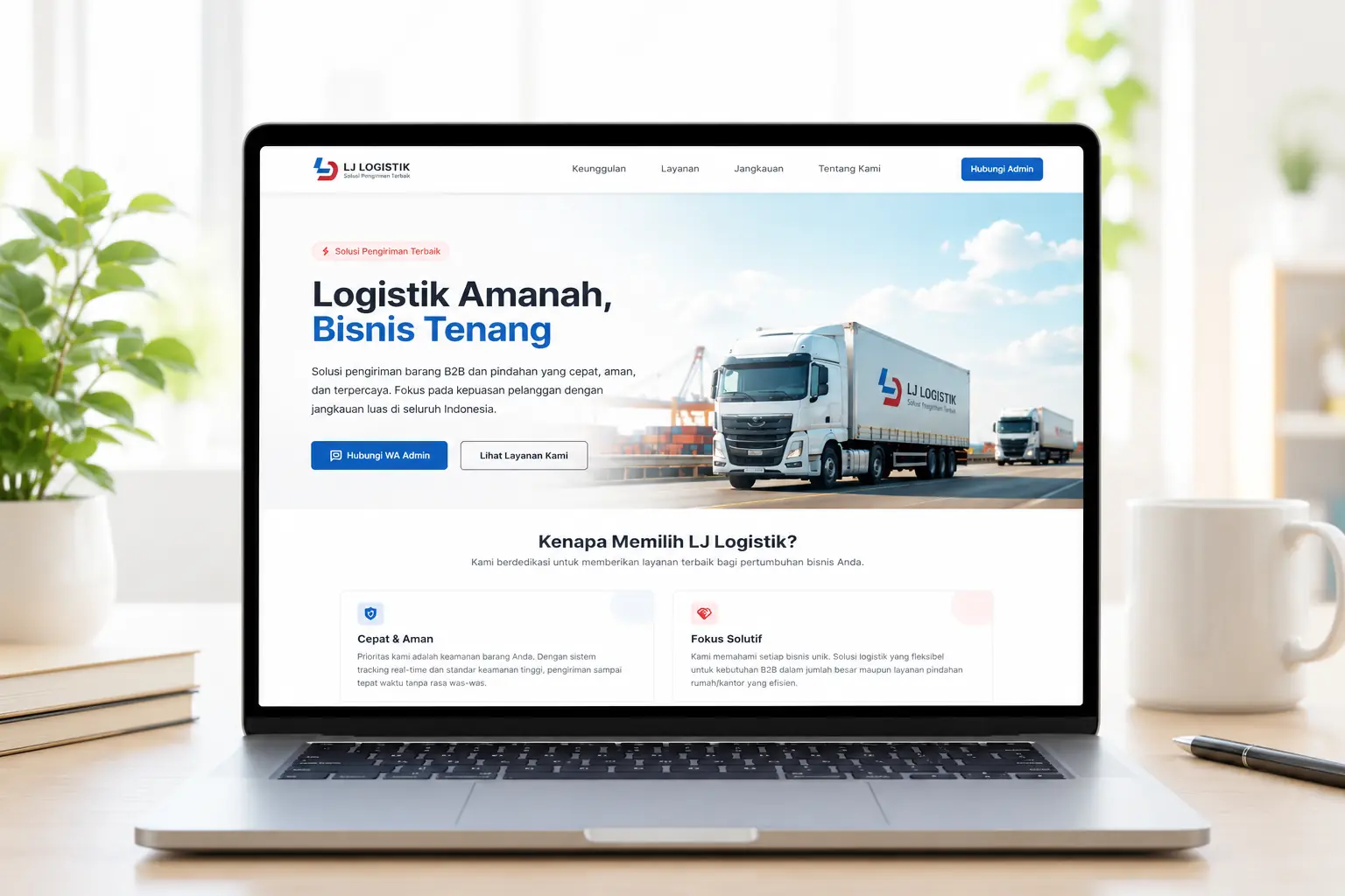 LJ Logistik Hero Image
