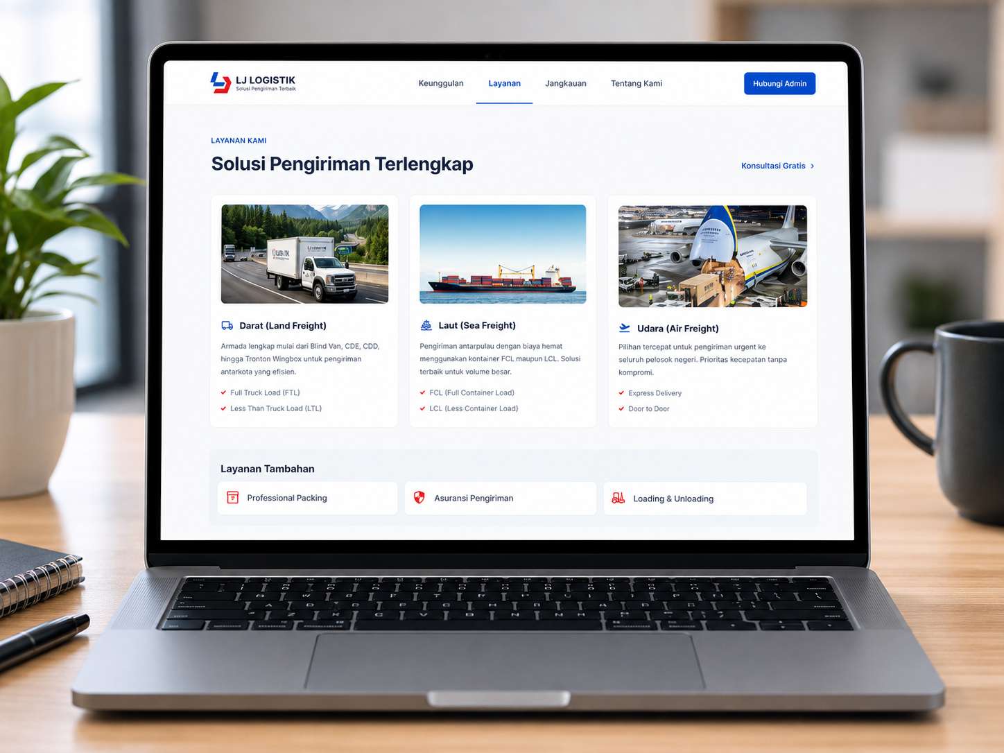 Logistics Dashboard View